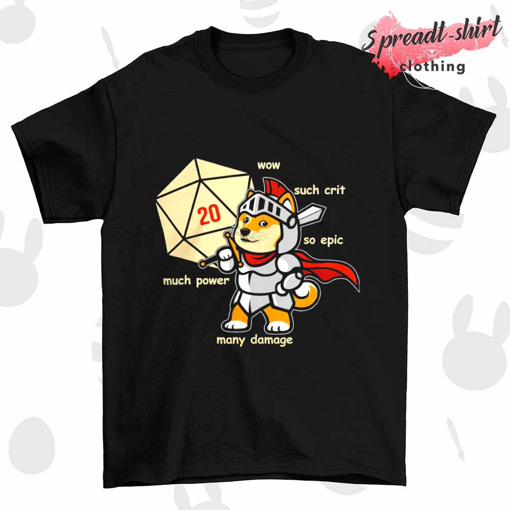 DOGE Dungeons and Dragons shirt