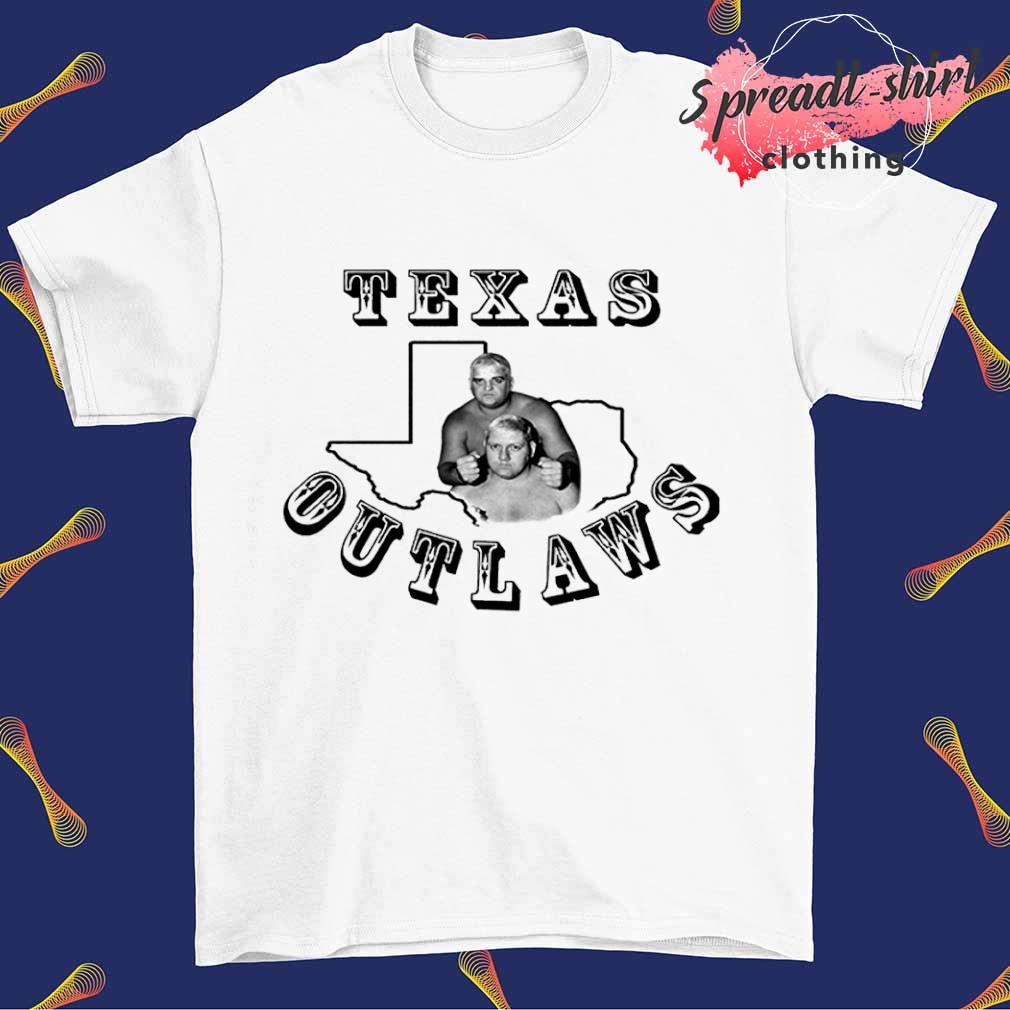 Dusty Rhodes and Dick Murdoch Texas Outlaws shirt