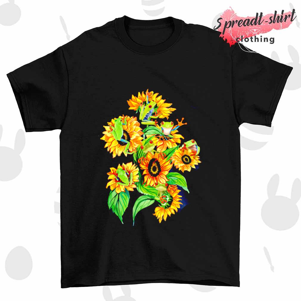Frog Sunflower shirt