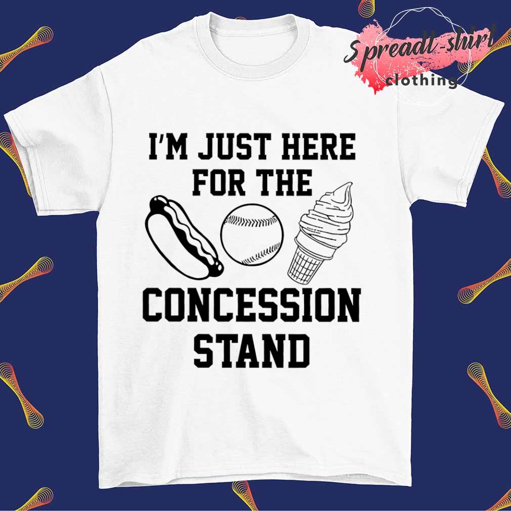 Baseball Dad I'm Just Here For Concession Stand Shirt - TeeUni