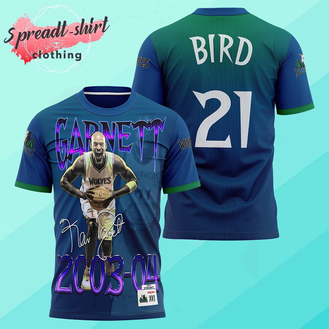 Kevin Garnett Bird 21 all over print shirt
