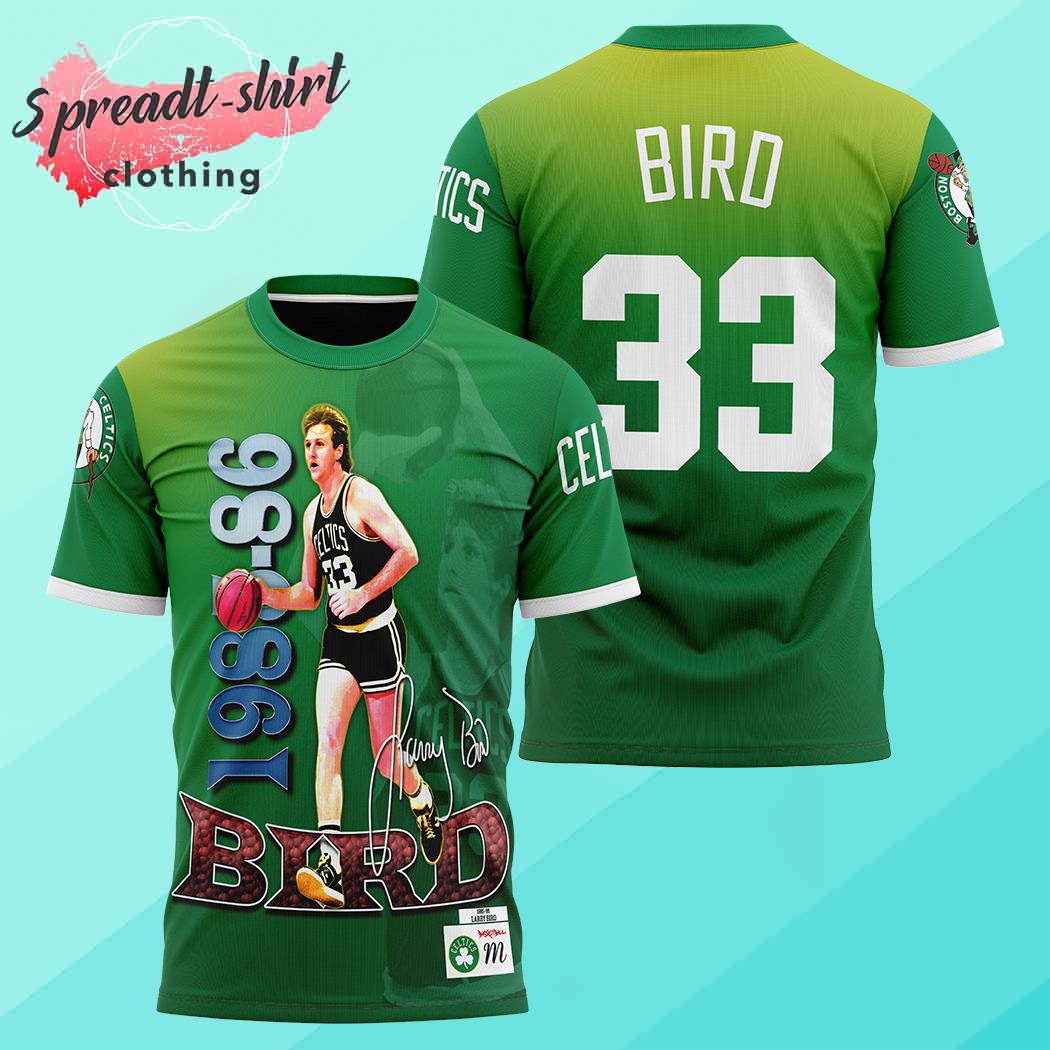 Larry Bird Boston Celtics all over print shirt