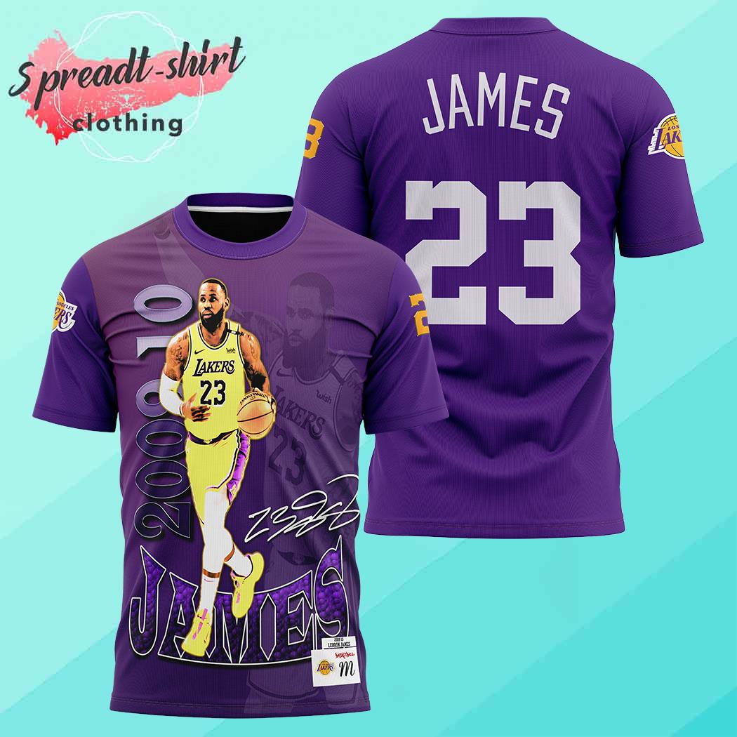 LeBron James Los Angeles Lakers all over print shirt