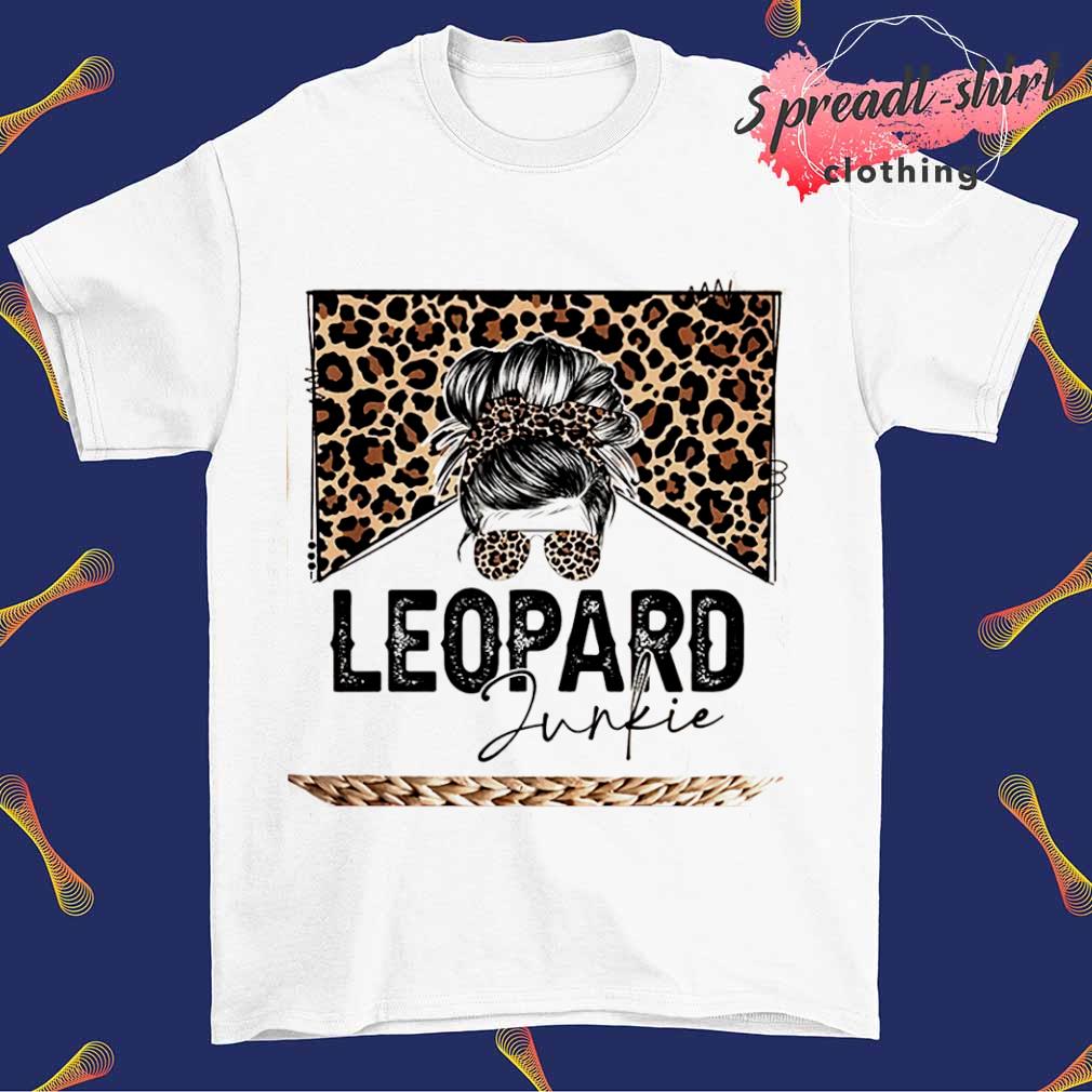 Leopard Junkie messy bun shirt