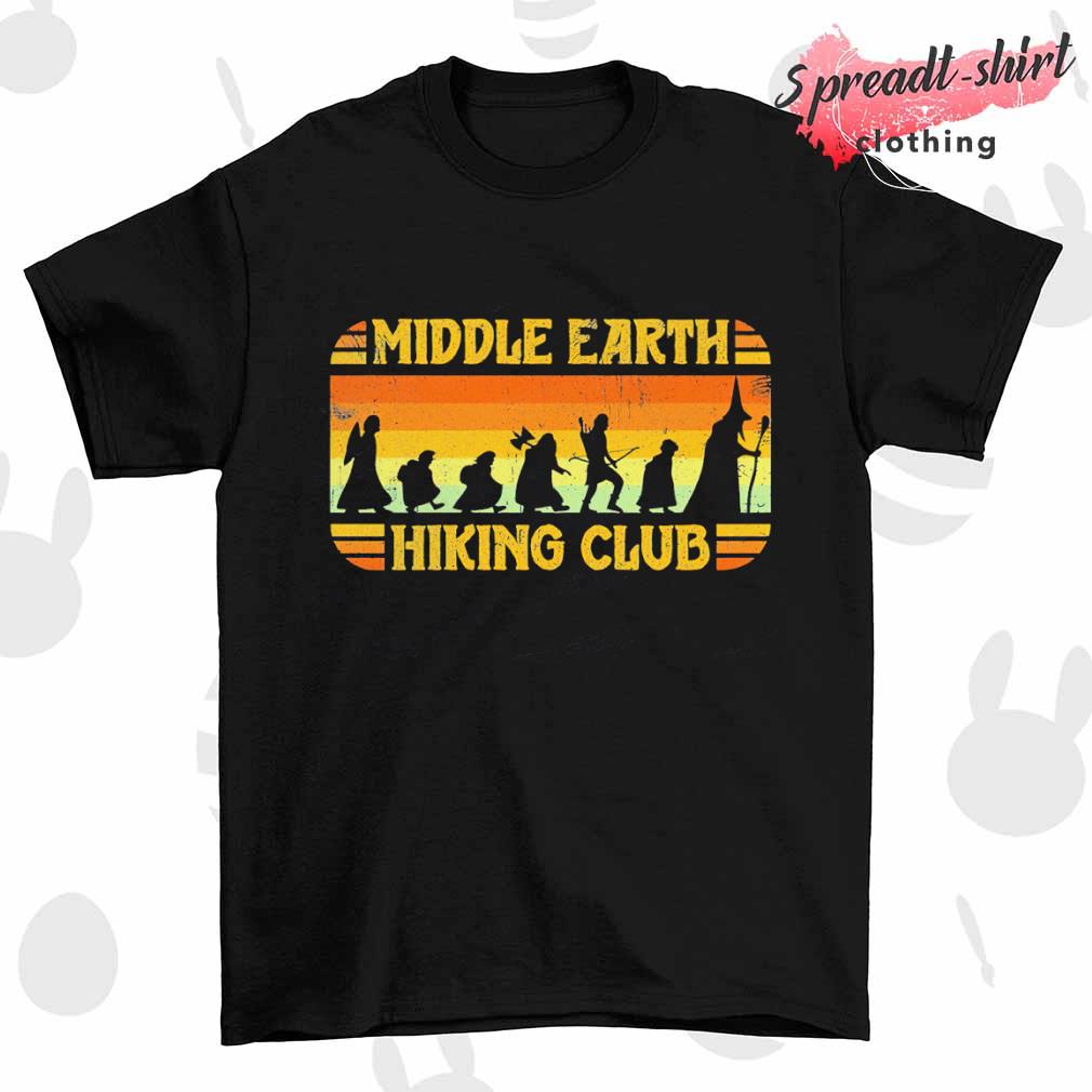 Middle earth hiking club shirt