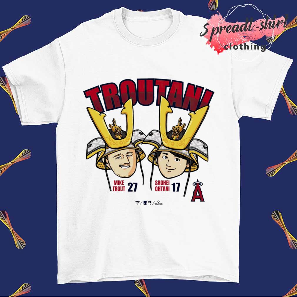 Mike Trout and Shohei Ohtani Troutani Los Angeles Angels shirt