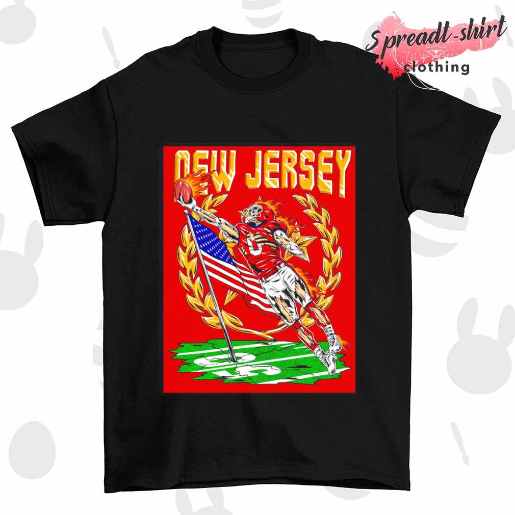 New Jersey Generals Football Skeleton shirt