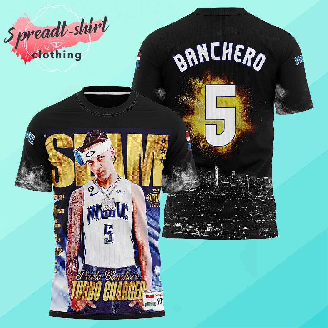 Paolo Banchero Orlando Magic Slam Player 3D all over print shirt