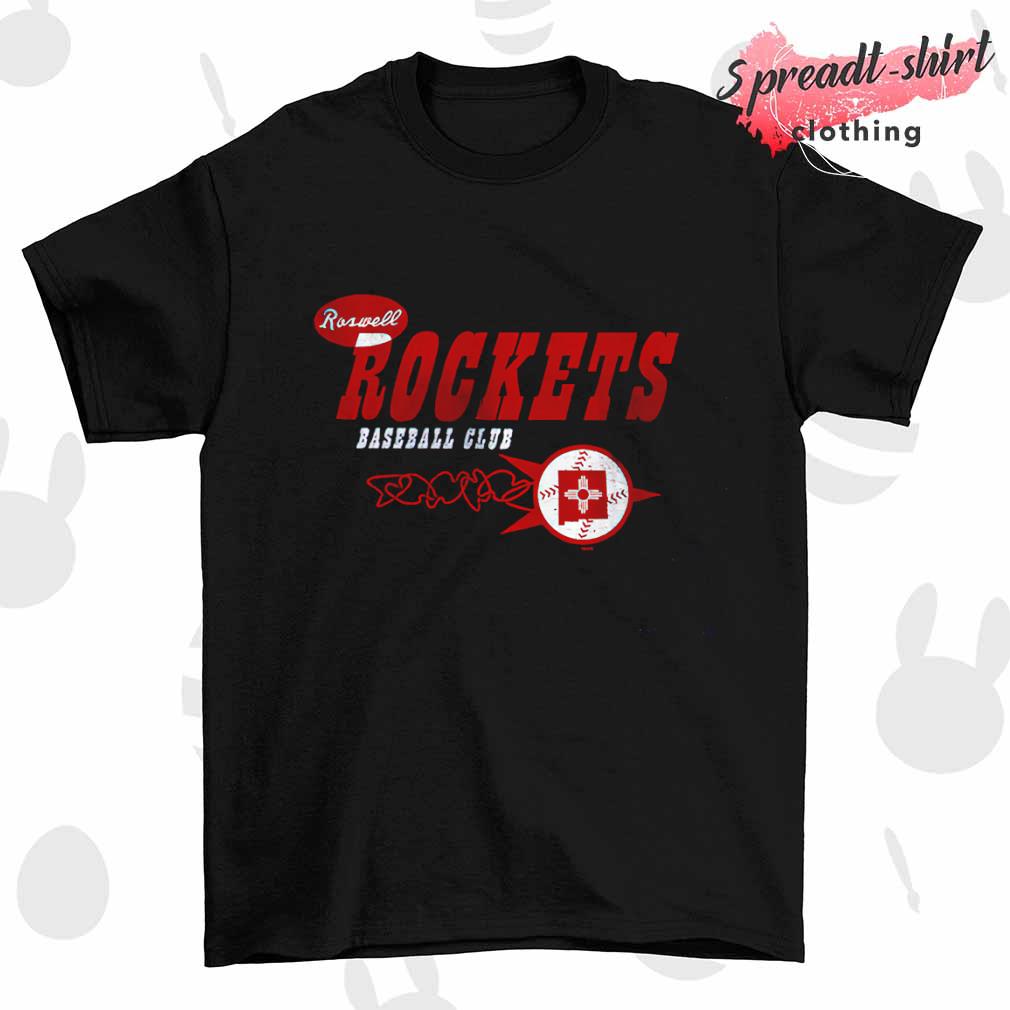 Roswell Rockets Baseball logo shirt