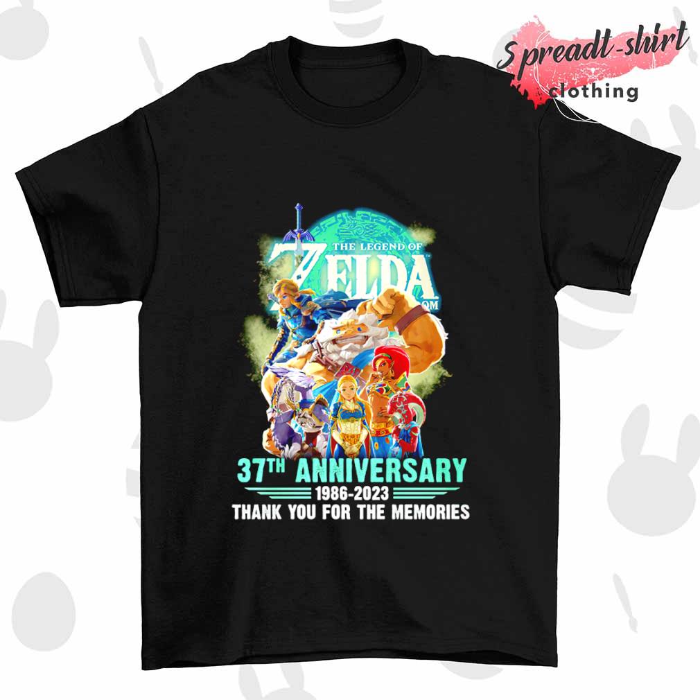 The Legend of Zelda 37th Anniversary 1986-2023 thank you for the memories signature shirt