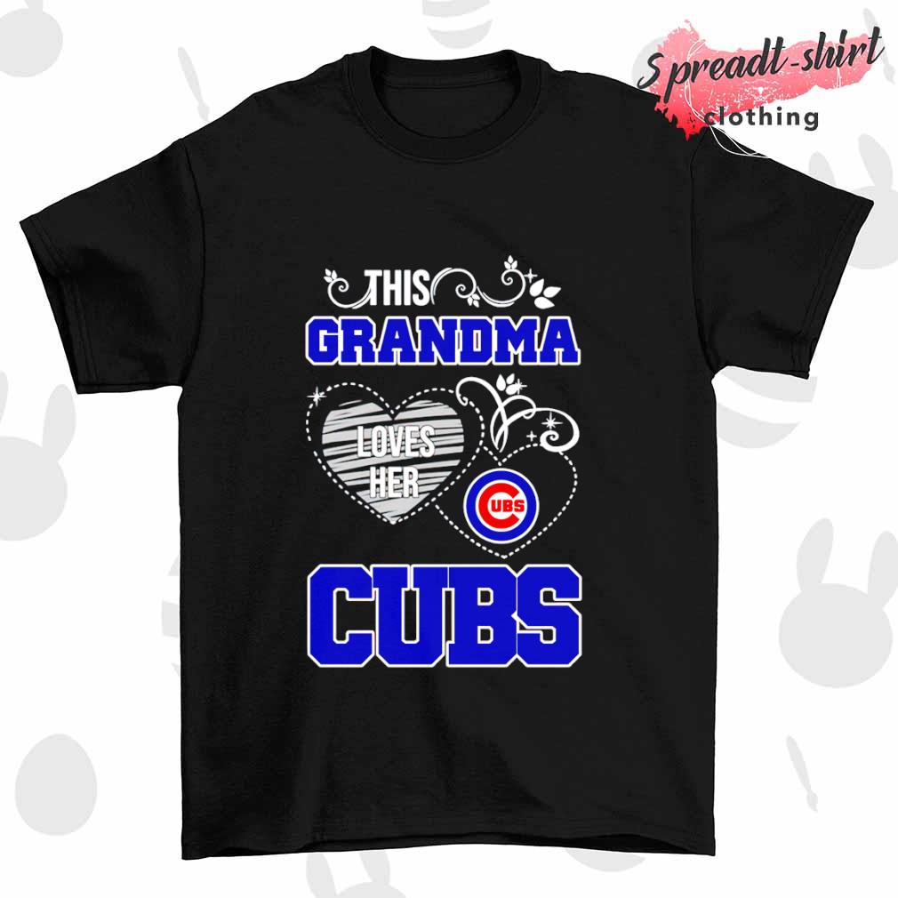 This grandma loves her Chicago Cubs T-shirt