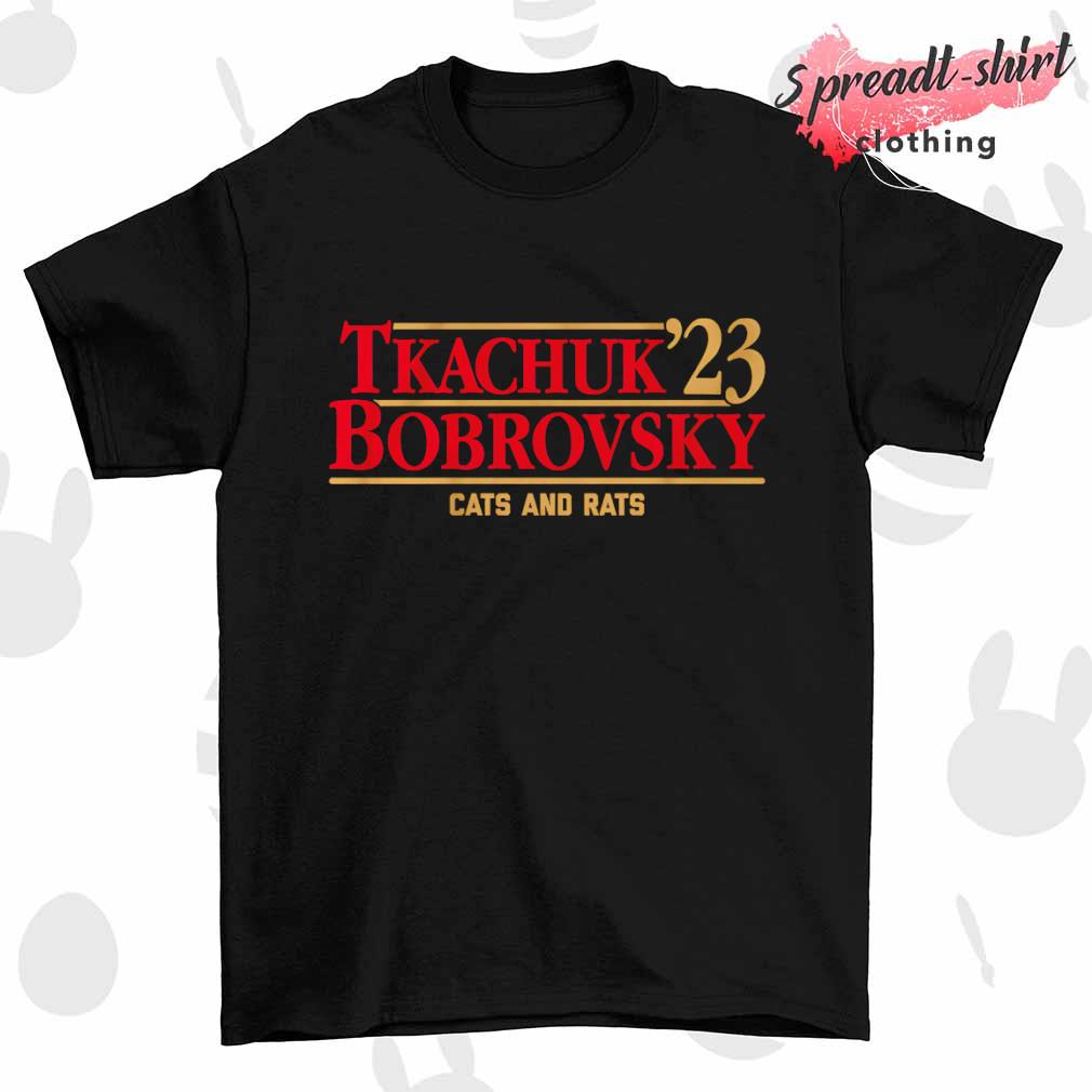Tkachuk Bobrovsky '23 cats and rats Florida shirt