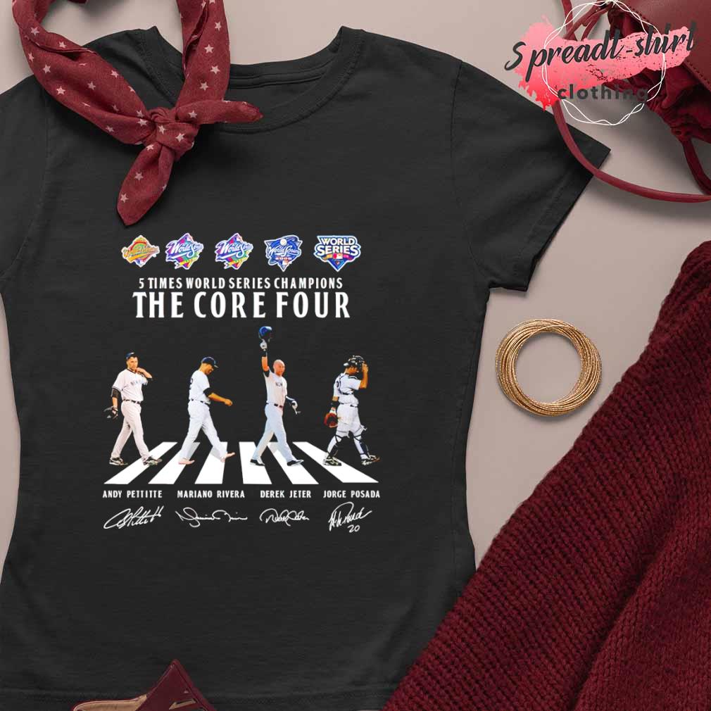 The Core Four New York Yankees abbey road signatures shirt, hoodie,  sweater, long sleeve and tank top