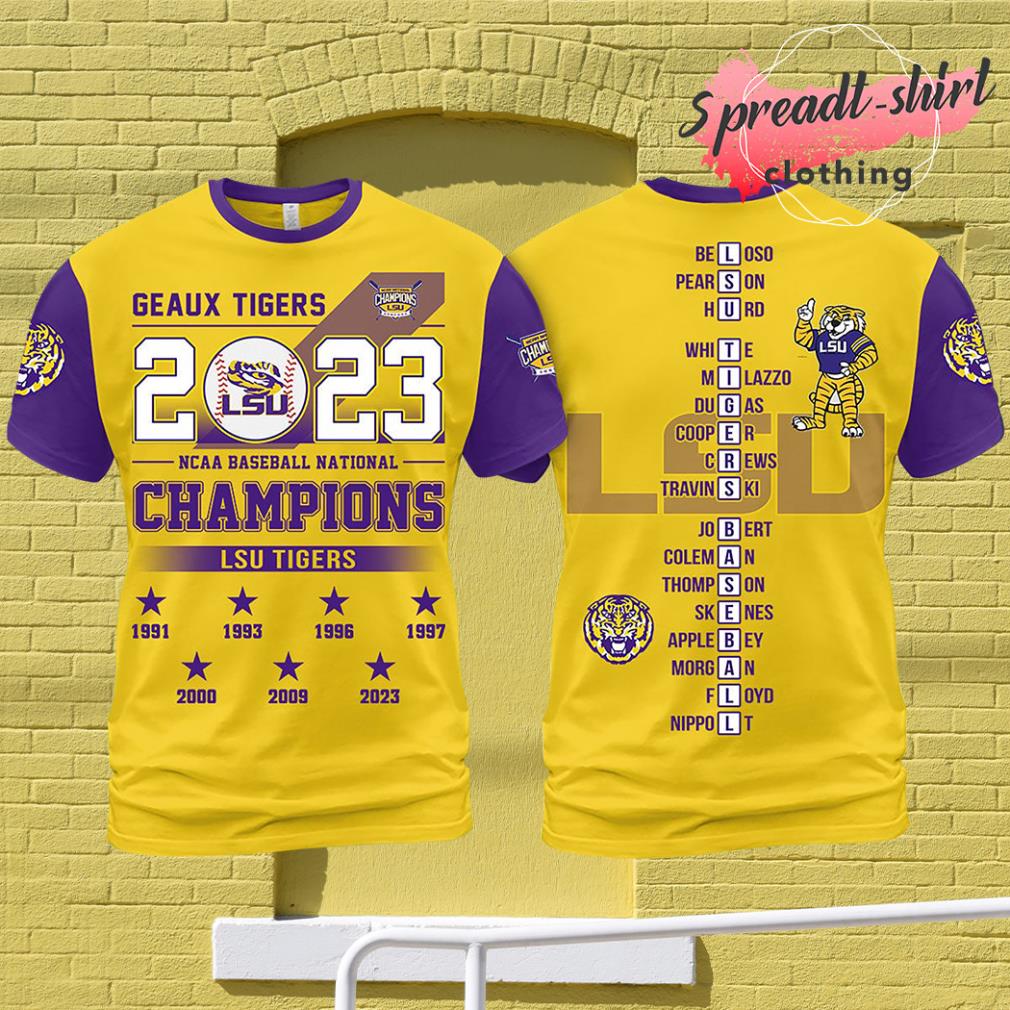 2023 NCAA Baseball National Champions Geaux Tigers LSU Baseball