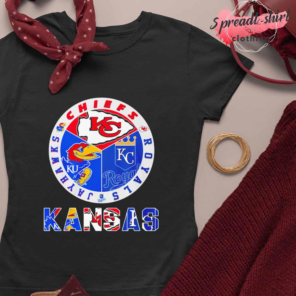 Kansas jayhawks Chiefs royals logo T-shirts, hoodie, sweater, long