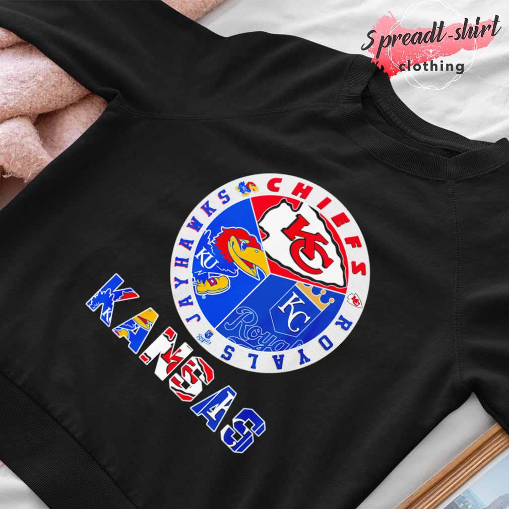 Kansas Jayhawks Chiefs Royals logo shirt, hoodie, sweater, long sleeve and  tank top