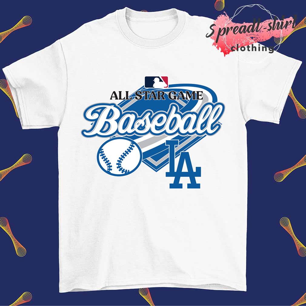 LA Dodgers World Series Patch Dark Brown Oversized T-Shirt