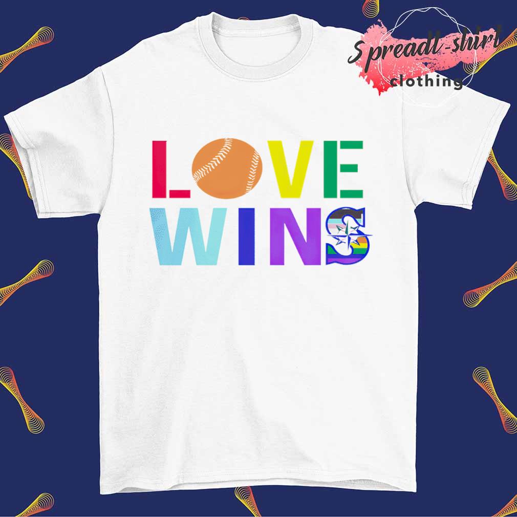 Love win Seattle Mariners Happy Pride shirt, hoodie, sweater, long