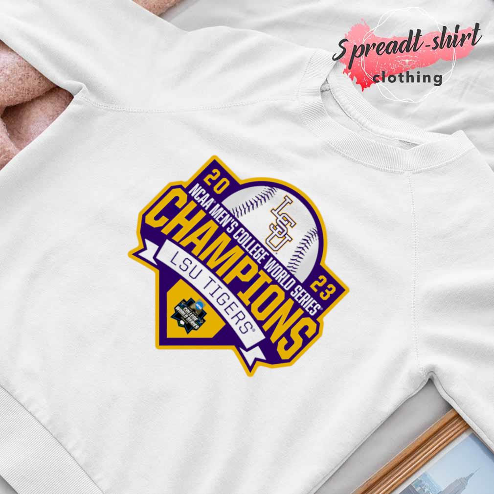 LSU Tigers Baseball 2023 Men College World Series Champions Baseball Jersey  -  Worldwide Shipping