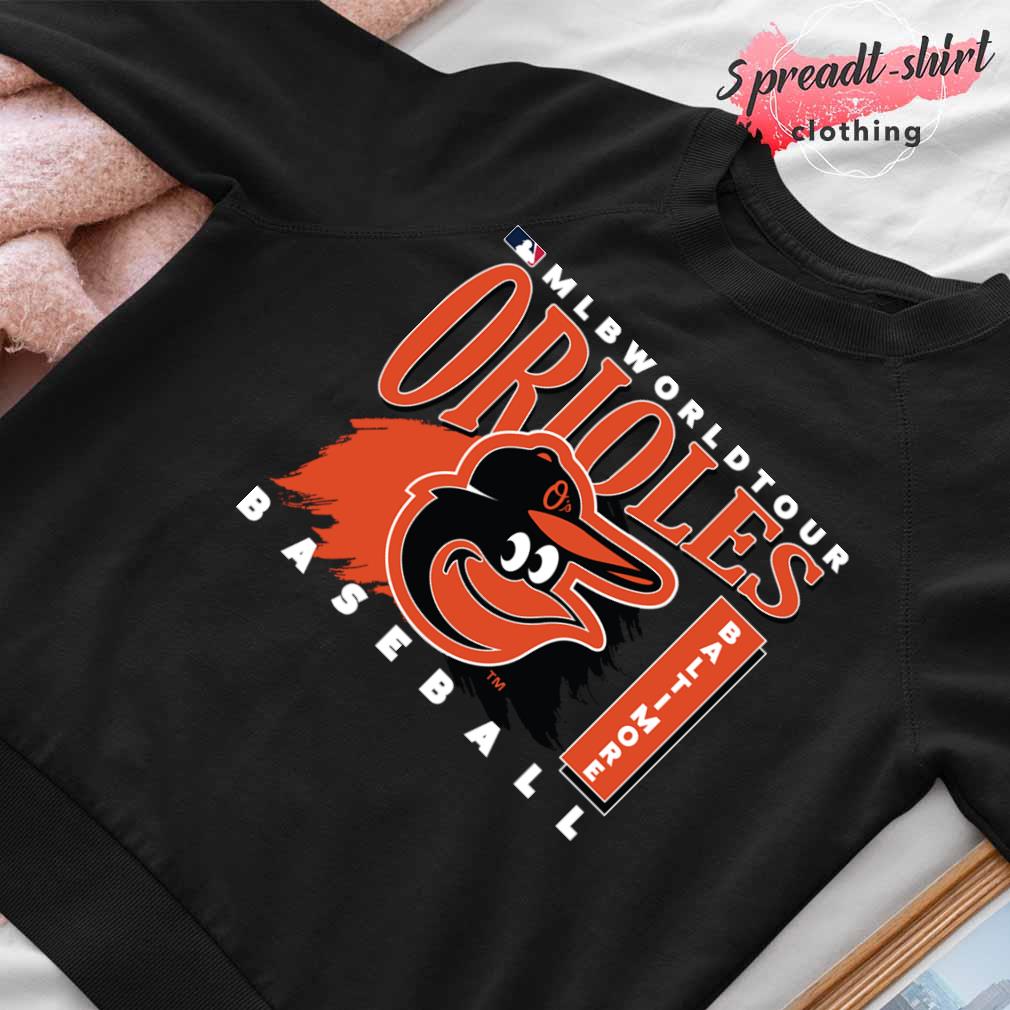 Men's Black Baltimore Orioles Firefighter T-Shirt Size: Extra Large