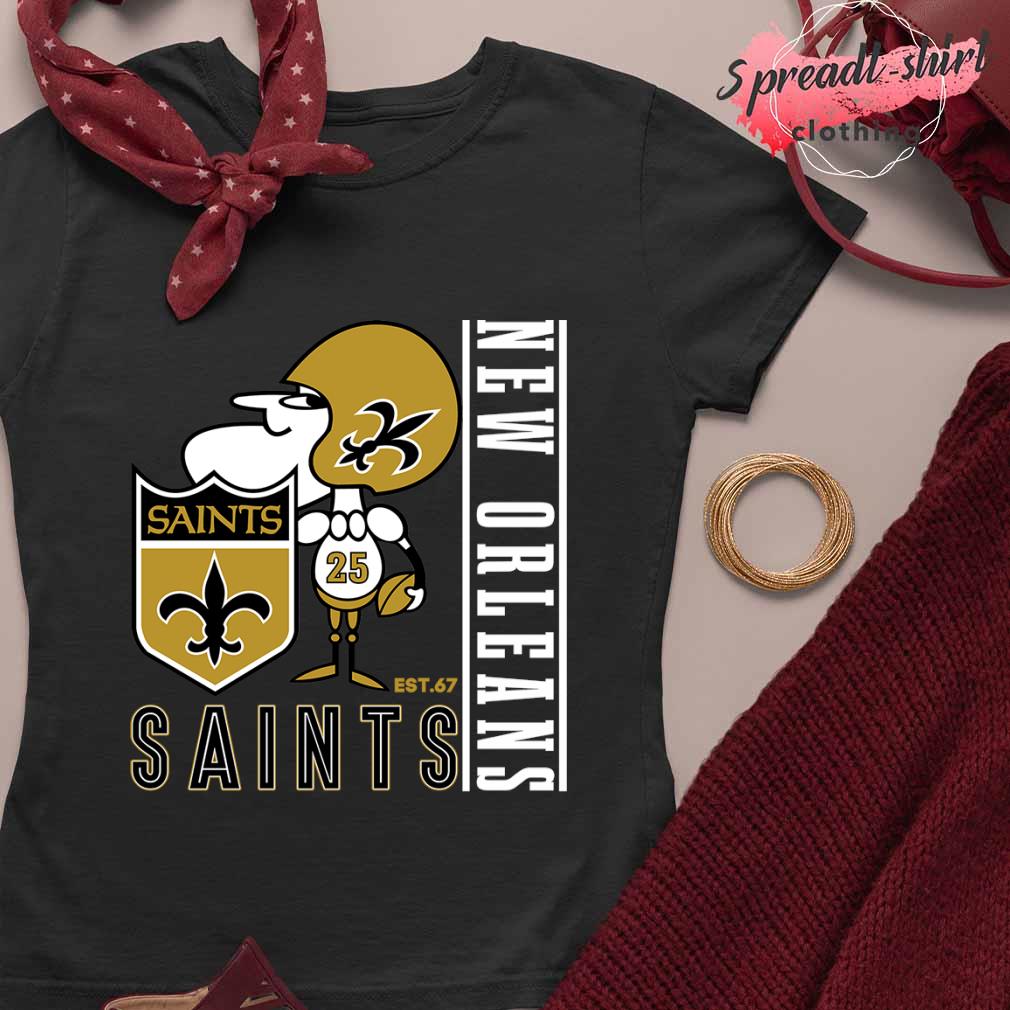 New Orleans Saints mascot est. 67 logo 2023 T-shirt, hoodie, sweater, long  sleeve and tank top