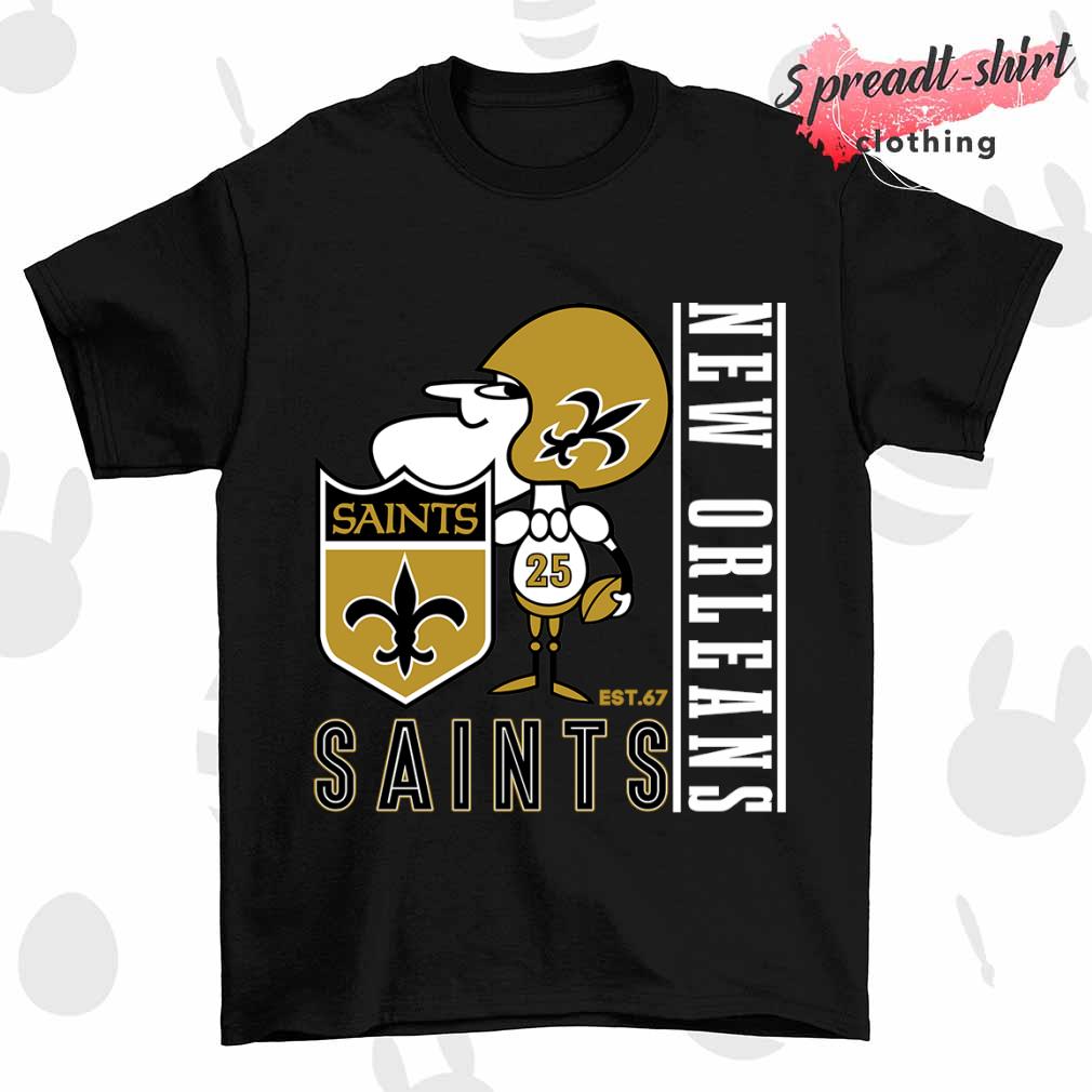 New Orleans Saints mascot est. 67 logo 2023 T-shirt, hoodie, sweater, long  sleeve and tank top