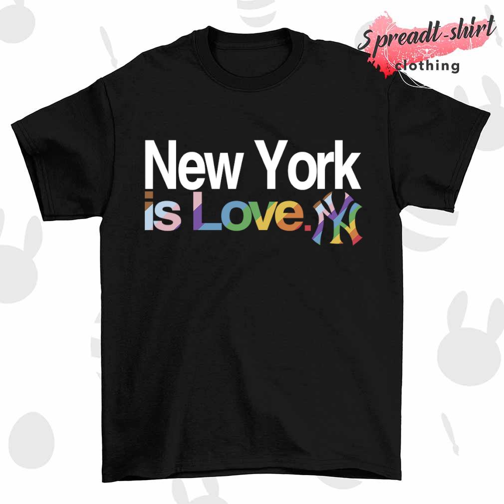 LGBTQ+ New York Yankees is love pride logo 2023 T-shirt, hoodie, sweater,  long sleeve and tank top