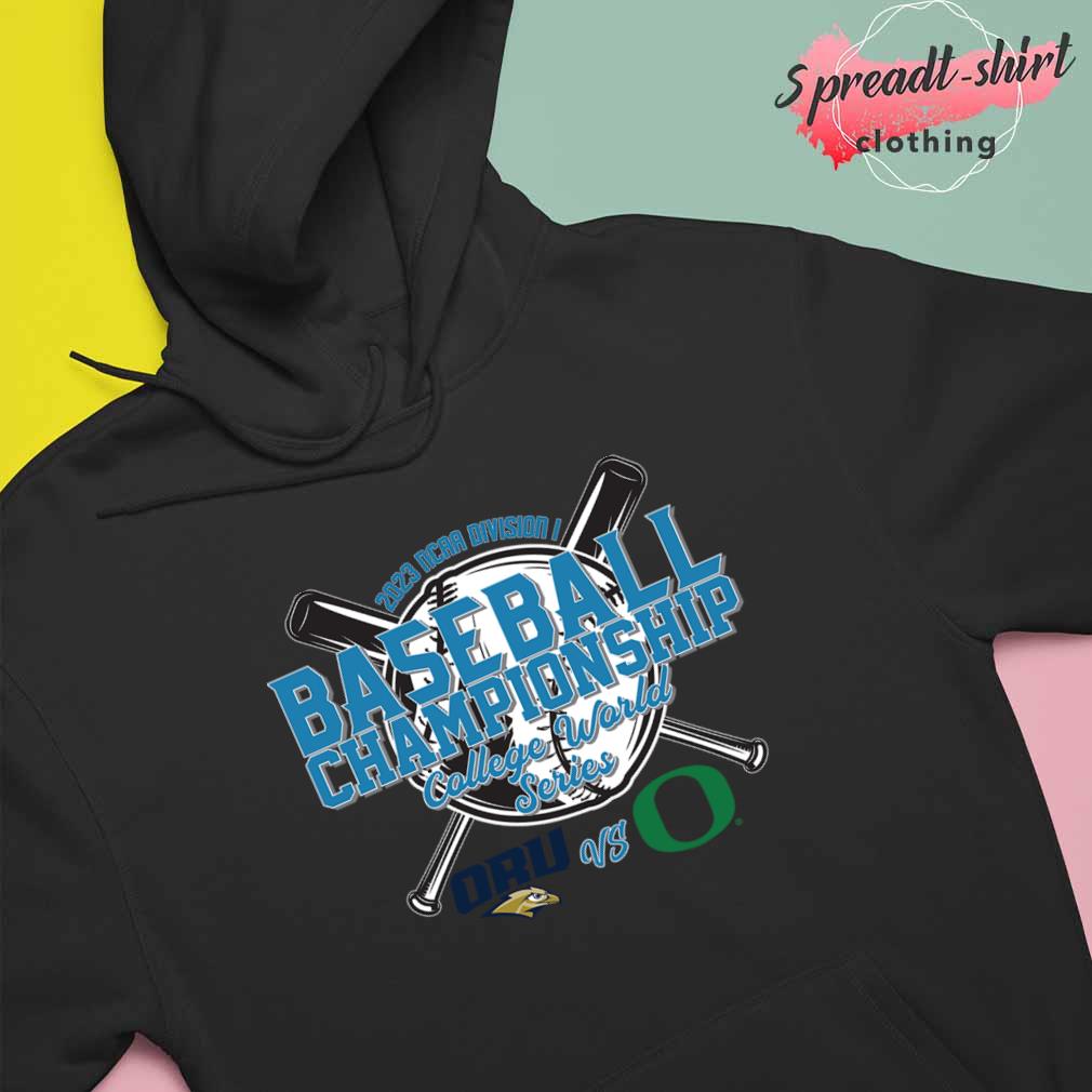 2023 Ncaa DI baseball Championship College World Series Oral Roberts vs.  Oregon Ducks logo T-shirt, hoodie, sweater, long sleeve and tank top