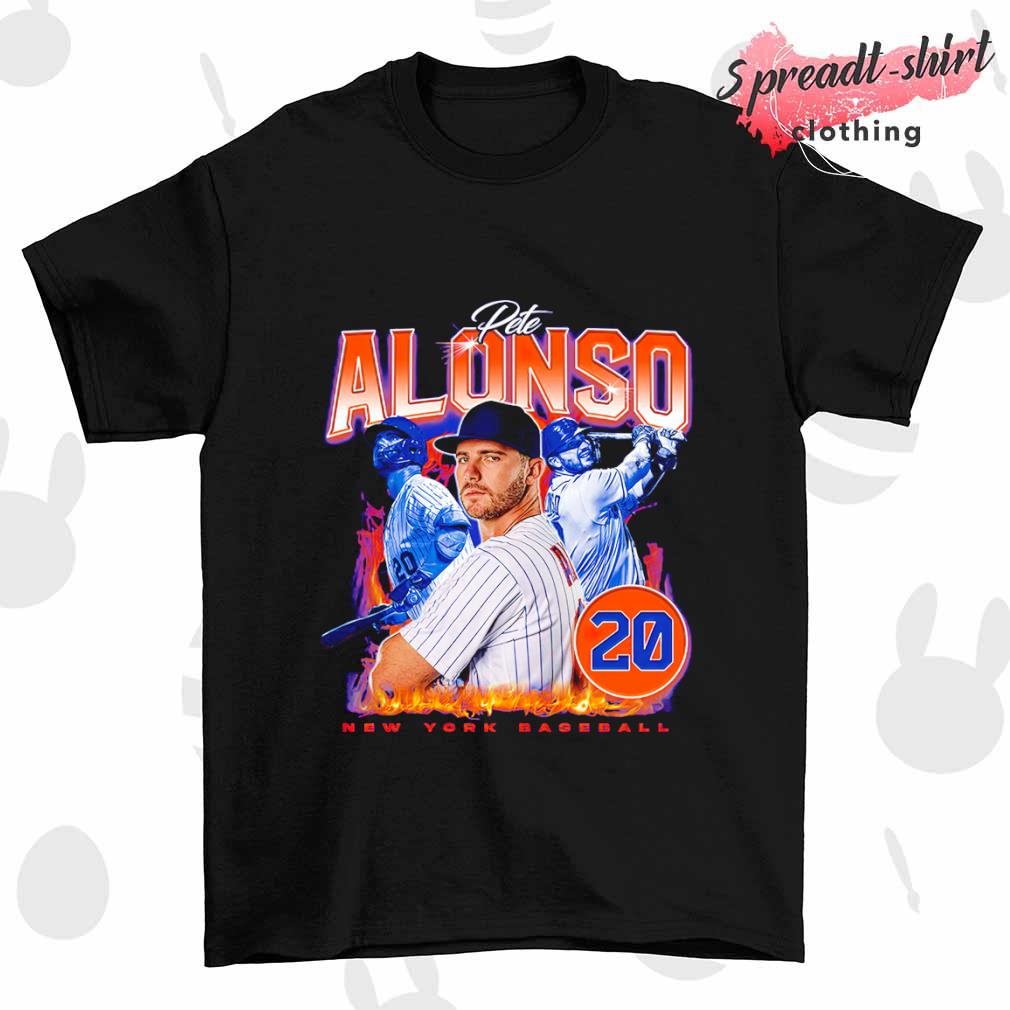 Pete Alonso Shirt, New York Baseball Men's Cotton T-Shirt