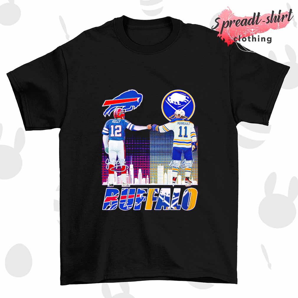 Buffalo Bills Kelly And Sabres Perreault City Champion T Shirt