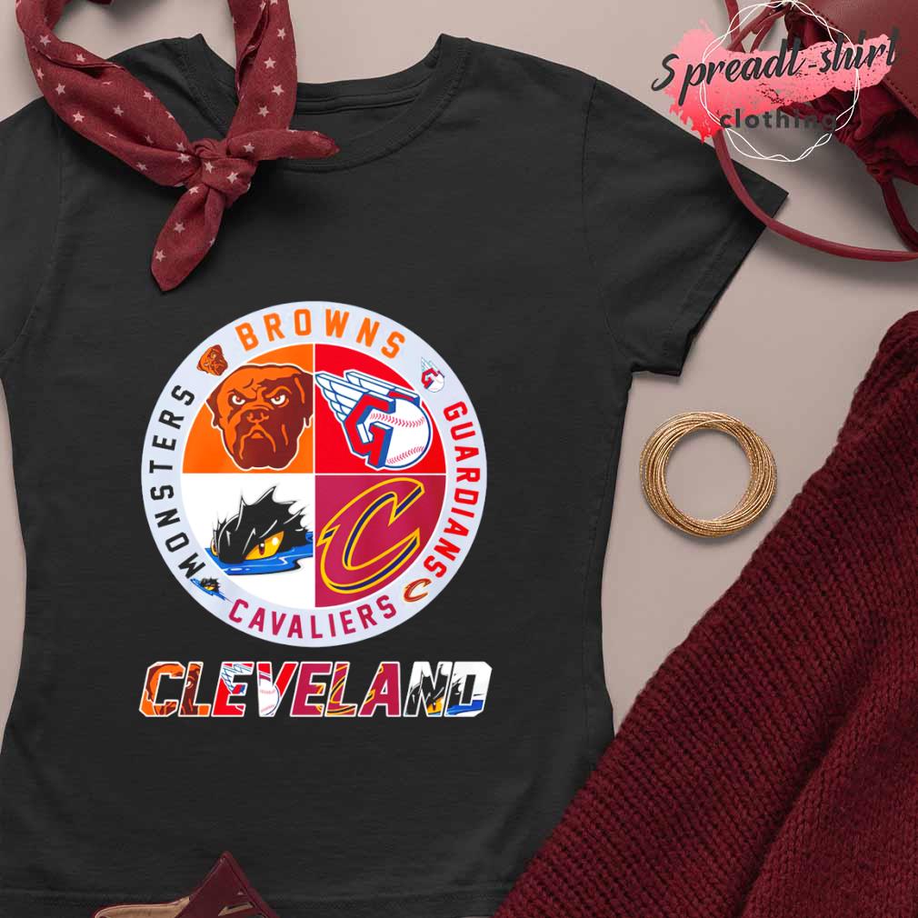 Cleveland Monsters Browns Guardians Cavaliers Logo shirt, hoodie
