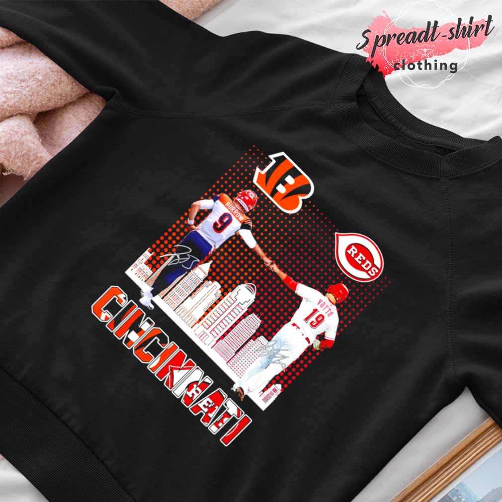 Cincinnati Bengal Burrow And Reds Votto T Shirt - Growkoc