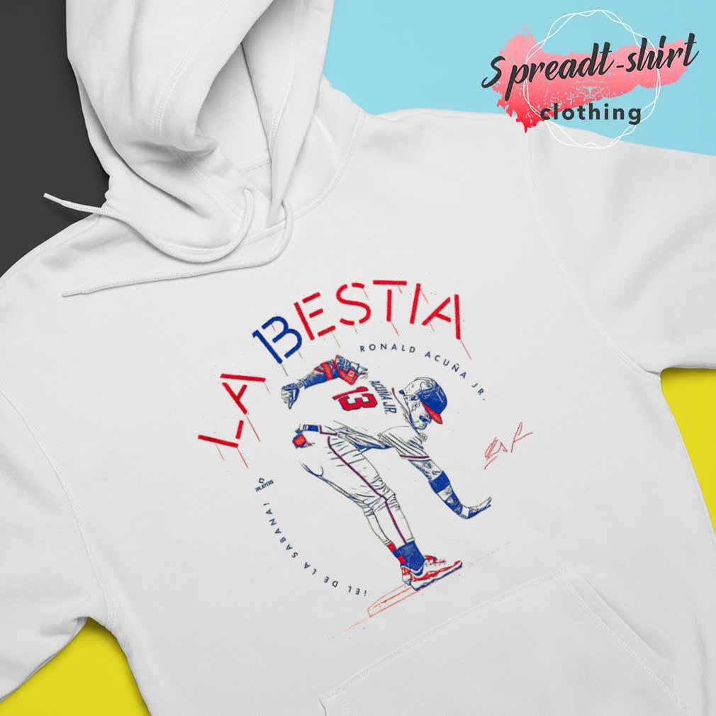 La Bestia Shirt | Ronald Acuña Jr. Too Small Atlanta Baseball Rotowear M