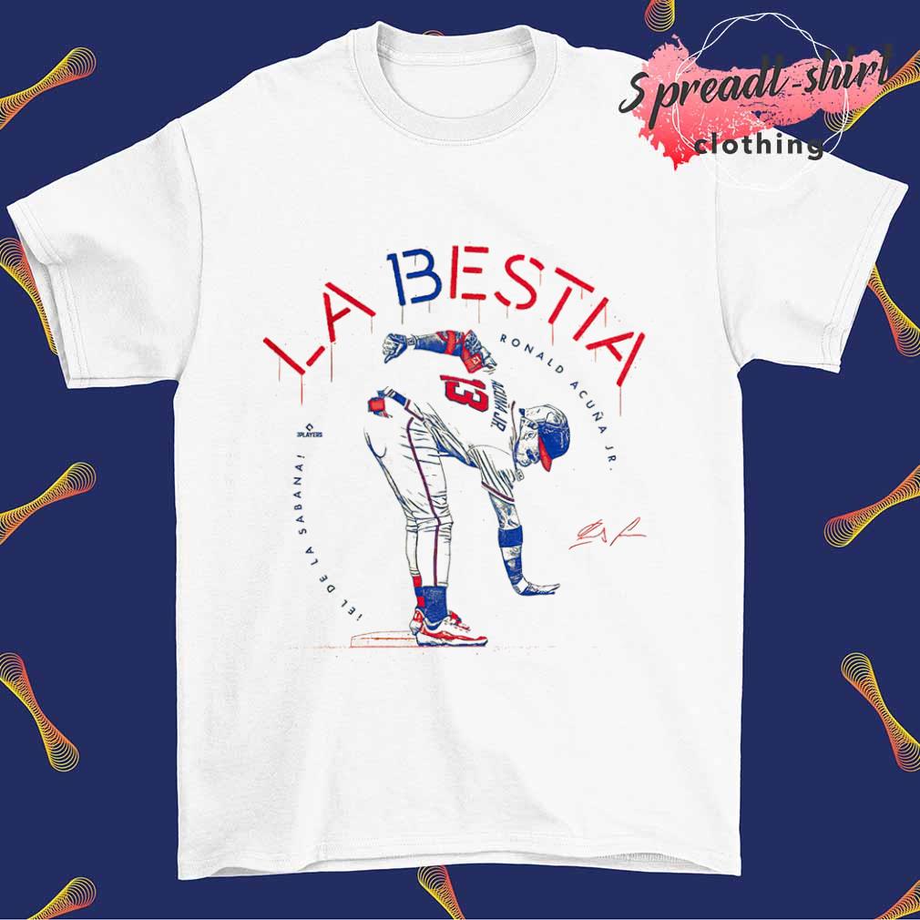 La Bestia Shirt | Ronald Acuña Jr. Too Small Atlanta Baseball Rotowear M