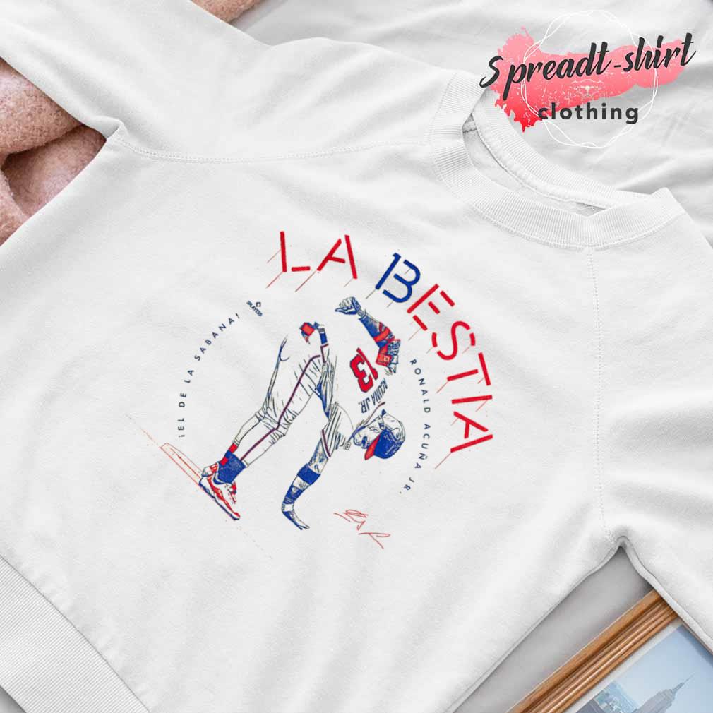 La Bestia Shirt | Ronald Acuña Jr. Too Small Atlanta Baseball Rotowear M