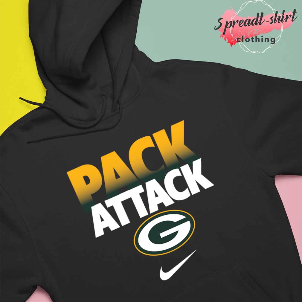 Pack Attack Green Bay Packers Nike logo T-shirt, hoodie, sweater