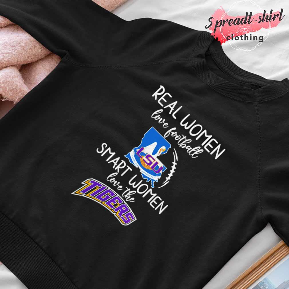 Real women love football smart women love the LSU Tigers US flag and player  shirt, hoodie, sweater and v-neck t-shirt