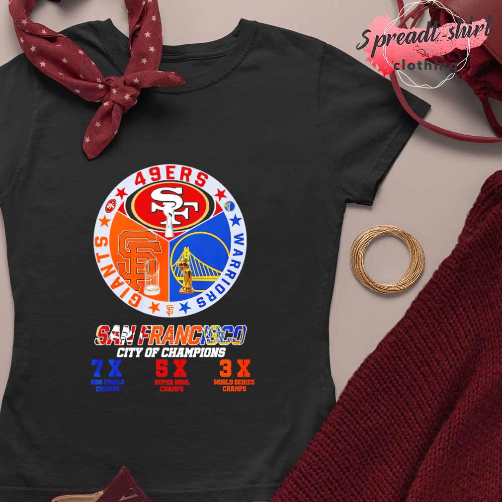 San Francisco Giants 49Ers Warriors City of Champions logo shirt, hoodie,  sweater, long sleeve and tank top