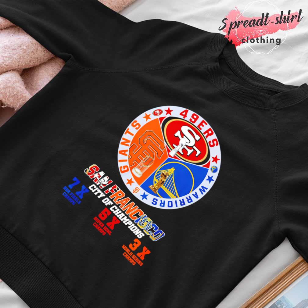 San Francisco Giants 49Ers Warriors City of Champions logo shirt, hoodie,  sweater, long sleeve and tank top