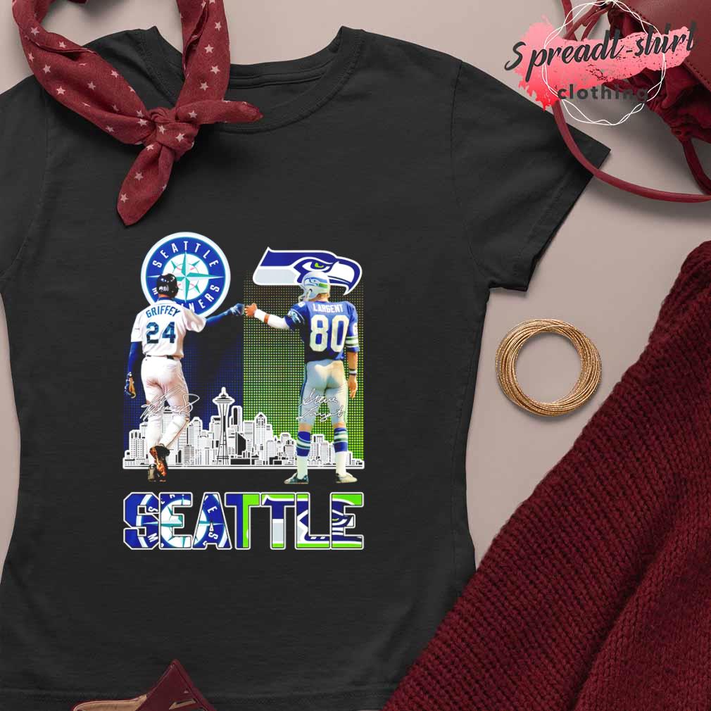 Official Seattle Ken Griffey Jr And Steve Largent Signature t-shirt,  hoodie, sweater, long sleeve and tank top