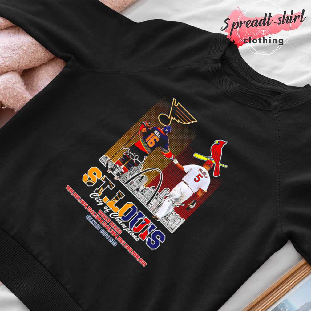 St louis city of champions cardinals and blues shirt, hoodie, sweater, long  sleeve and tank top