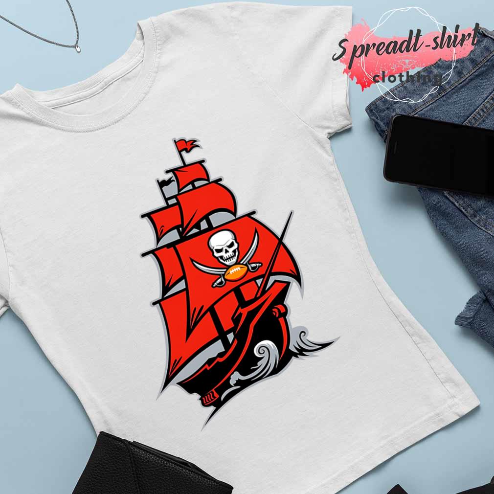 Tampa Bay Buccaneers Fathead Pirate Ship logo T-shirt, hoodie