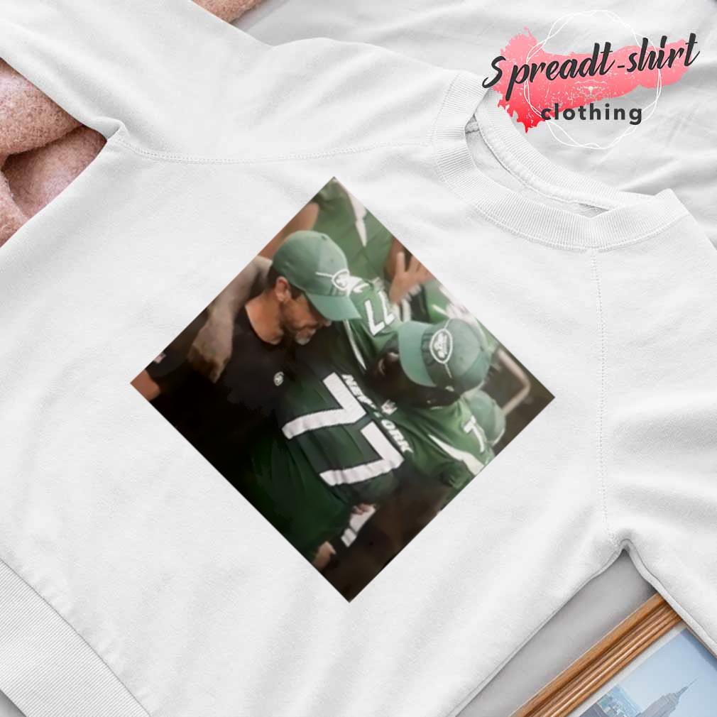 Aaron Rodgers Hugging Mekhi Becton T-Shirts, hoodie, sweater, long sleeve  and tank top