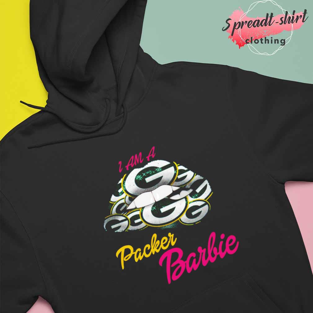 Lip Green Bay Packers I Am A Packer Barbie Shirt, hoodie, sweater