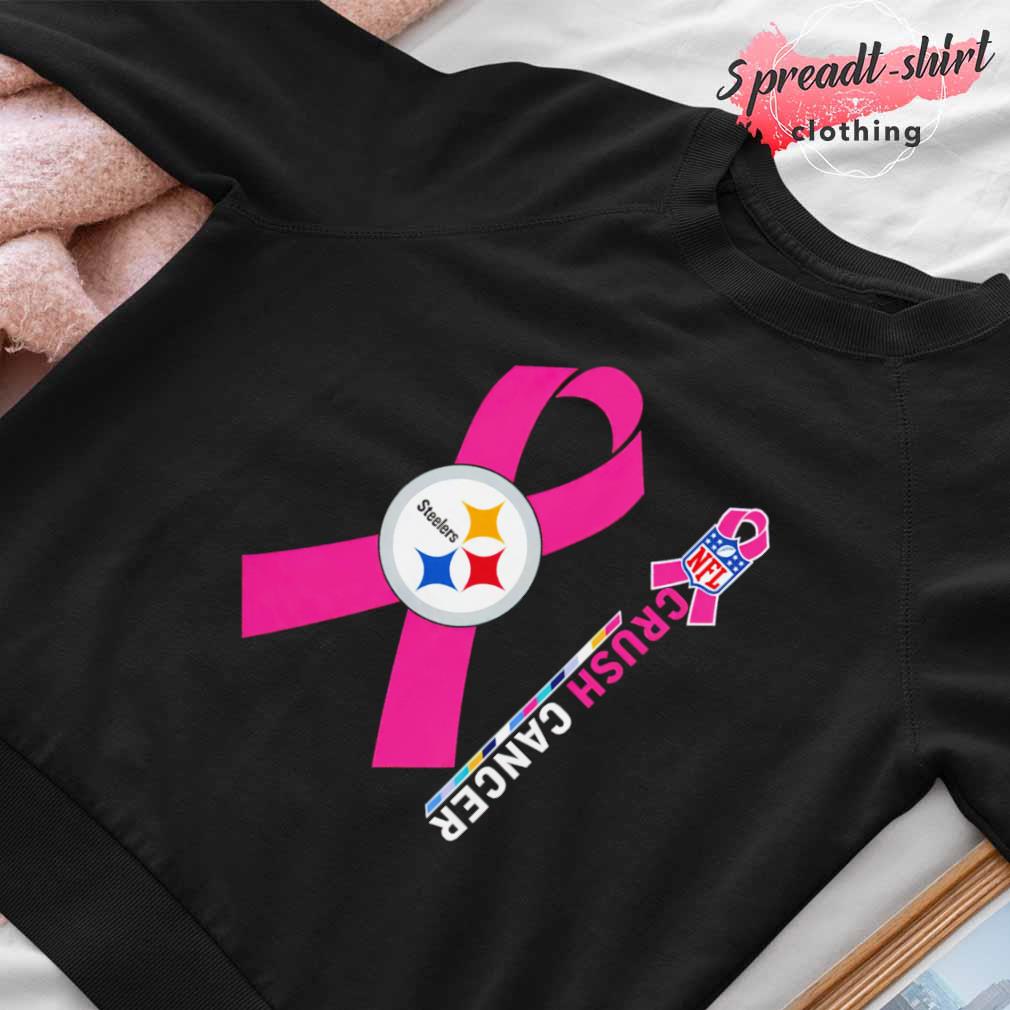 Pittsburgh steelers nfl crush cancer shirt, hoodie, sweater, long sleeve  and tank top