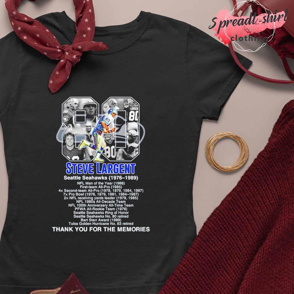 Steve Largent Seattle Seahawks Thank You For The Memories Shirt, hoodie,  sweater, long sleeve and tank top