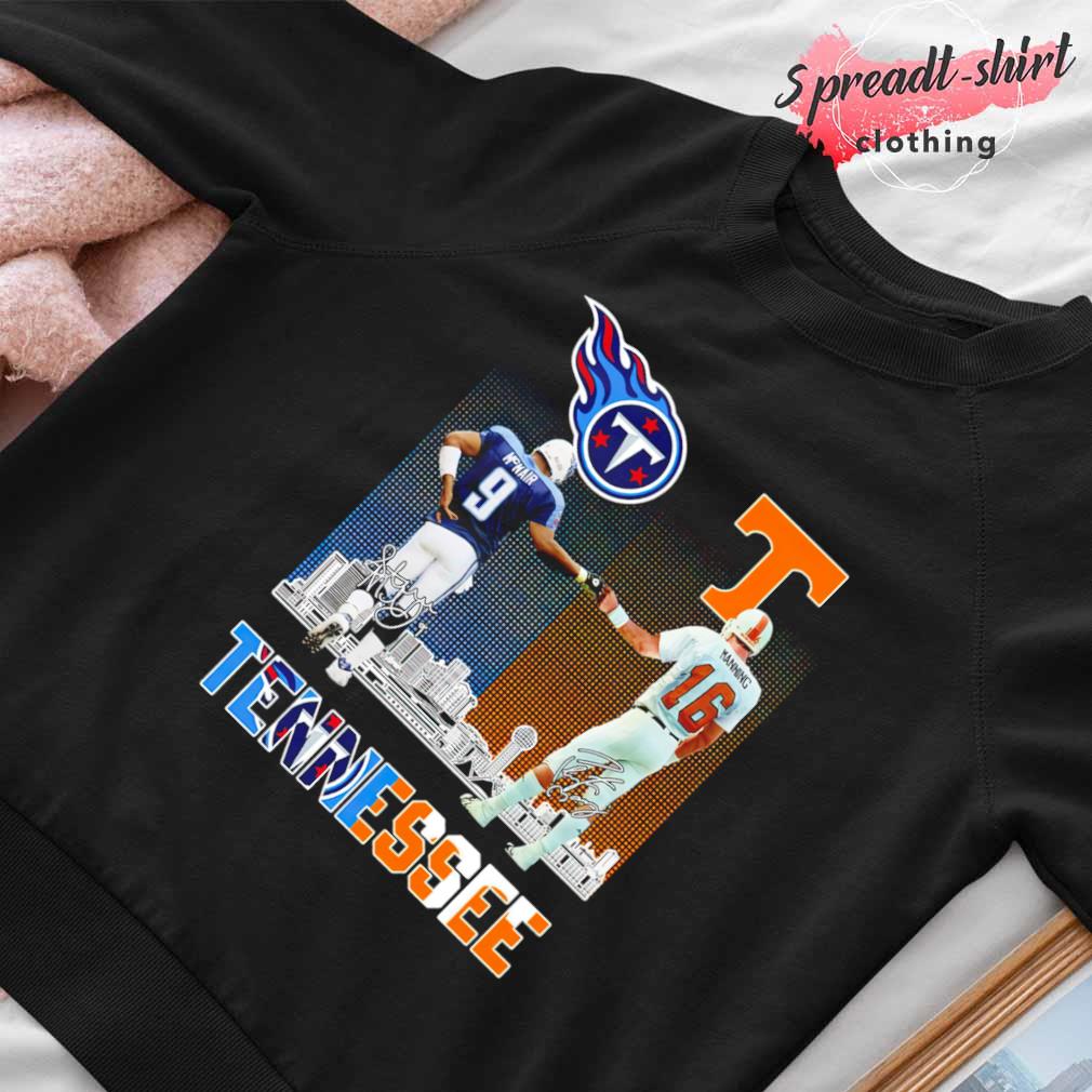 Tennessee Titans McNair and Tennessee Volunteers Manning city champion  signature shirt, hoodie, sweater and v-neck t-shirt