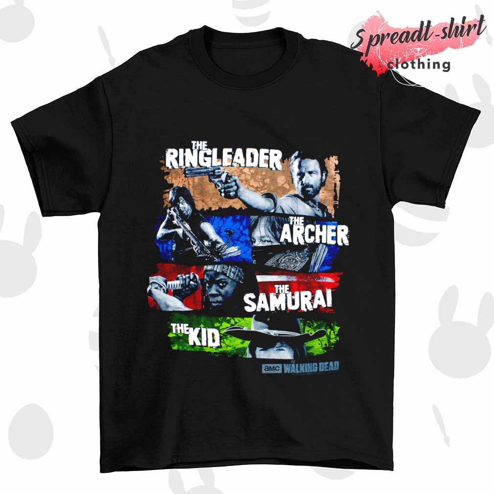 Ringleader, Archer, Samurai & the Kid Walking Dead t-shirt