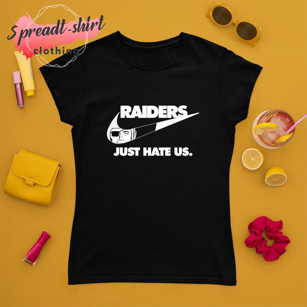 Las Vegas Raiders Nike Logo Just Hate Us shirt, hoodie, sweater, long  sleeve and tank top