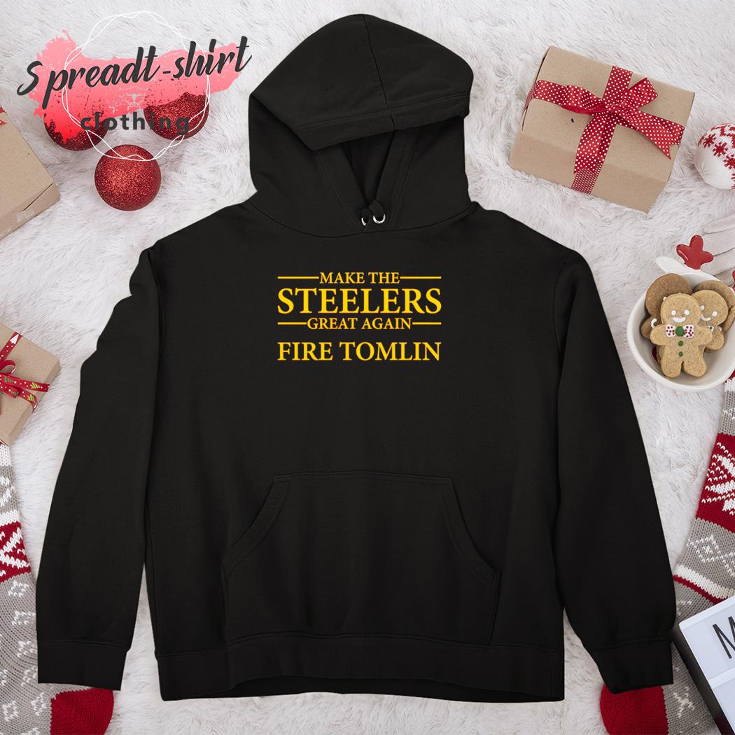 Make the Steelers Great Again FIRE TOMLIN BLACK Heavy Cotton 